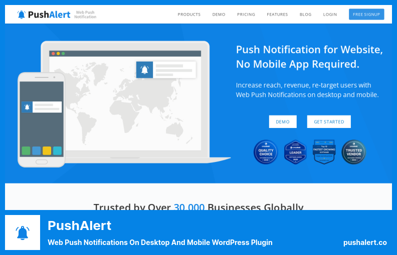 PushAlert Plugin - Web Push Notifications On Desktop And Mobile WordPress Plugin