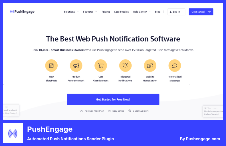 PushEngage Plugin - Automated Push Notifications Sender Plugin