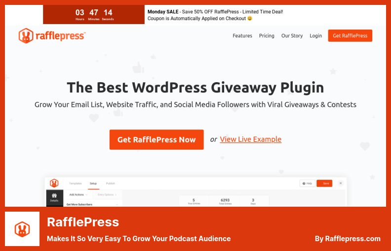 RafflePress Plugin - Makes It So Very Easy to Grow Your Podcast Audience