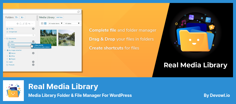Real Media Library Plugin - Media Library Folder & File Manager For WordPress