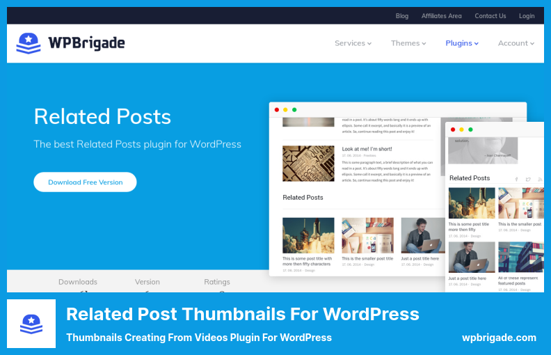 Related Post Thumbnails for WordPress Plugin - Thumbnails Creating From Videos Plugin For WordPress