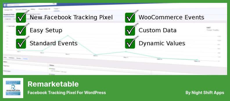 Remarketable Plugin - Facebook tracking Pixel For WordPress