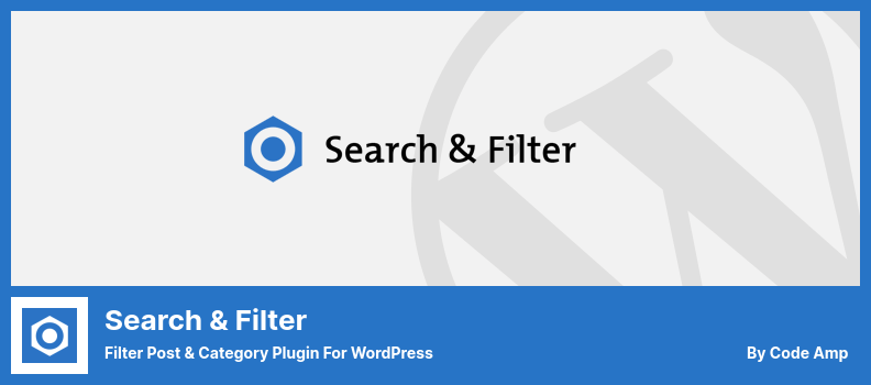 Search & Filter Plugin - Filter Post & Category Plugin for WordPress