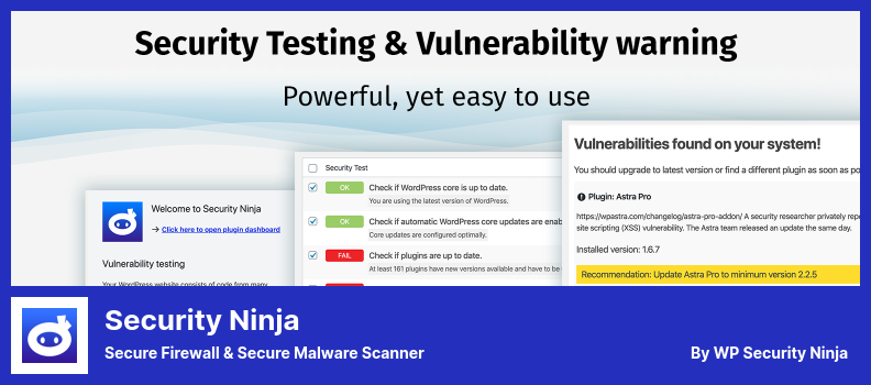 Security Ninja Plugin - Secure Firewall & Secure Malware Scanner
