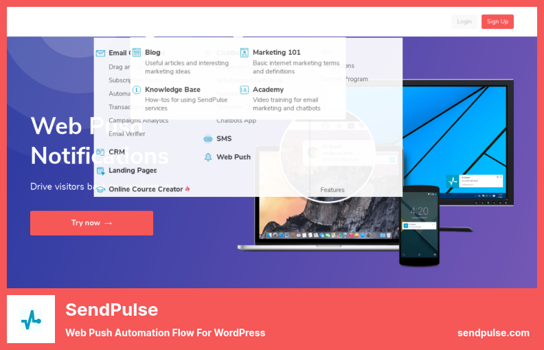SendPulse Plugin - Web Push Automation Flow for WordPress