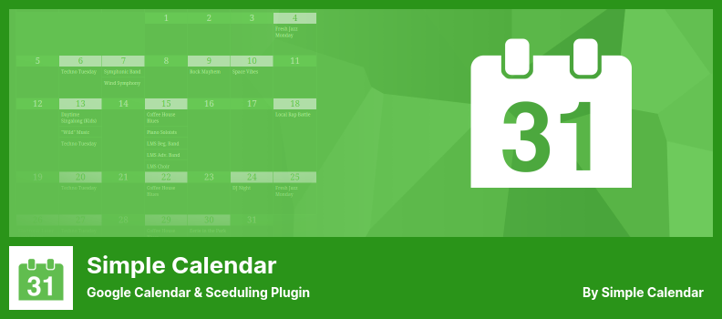 Simple Calendar Plugin - Google Calendar & Sceduling Plugin