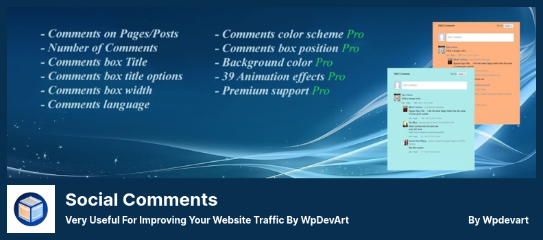 Social Comments Plugin - Very Useful For Improving Your Website Traffic by WpDevArt