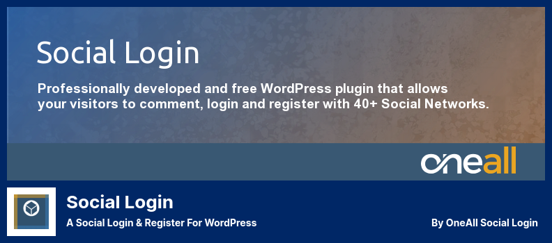 Social Login Plugin - a Social Login & Register for WordPress