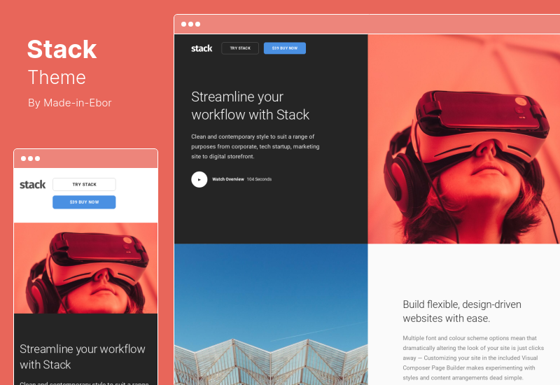 Stack Theme - MultiPurpose WordPress Theme with Variant Page Builder  Visual Composer