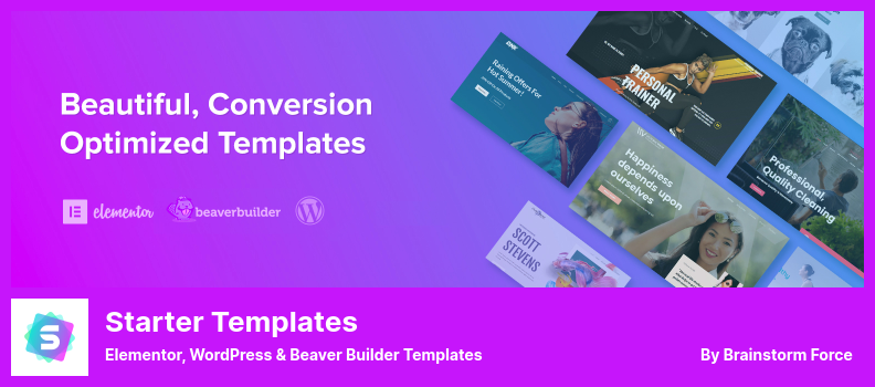 Starter Templates Plugin - Elementor, WordPress & Beaver Builder Templates