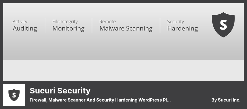 Sucuri Security Plugin - Firewall, Malware Scanner and Security Hardening WordPress Plugin