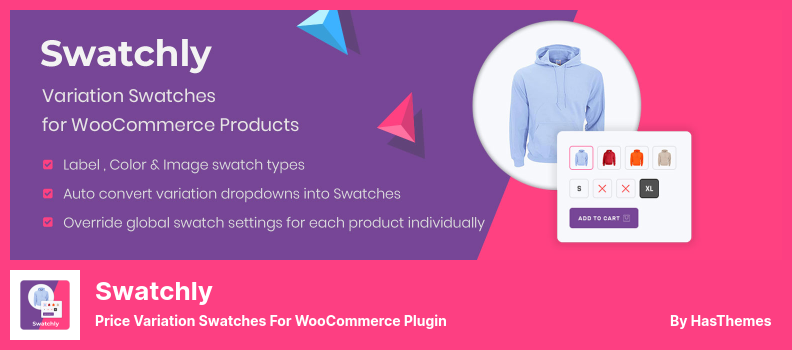 Swatchly Plugin - Price Variation Swatches for WooCommerce Plugin
