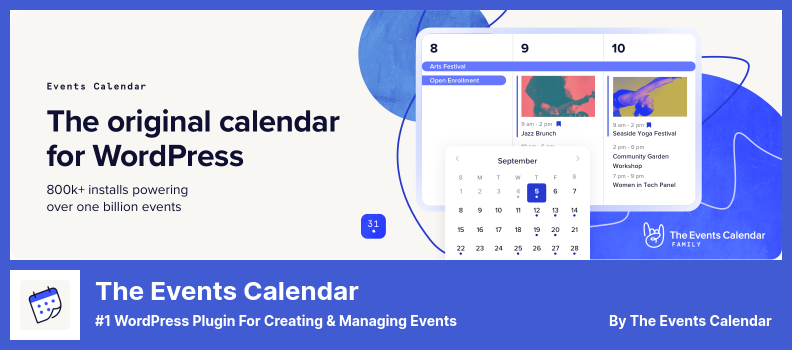 The Events Calendar Plugin - #1 WordPress Plugin for Creating & Managing Events