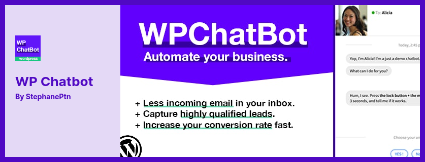 WP Chatbot Plugin - The Best WordPress Chatbot Builder