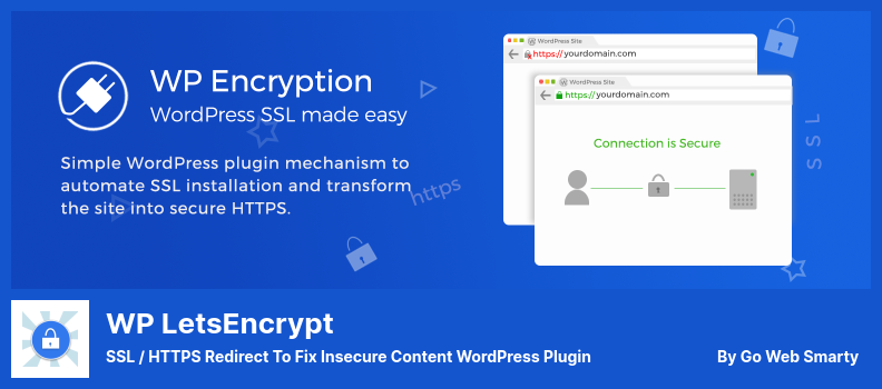 WP LetsEncrypt Plugin - SSL / HTTPS Redirect to fix Insecure Content WordPress Plugin