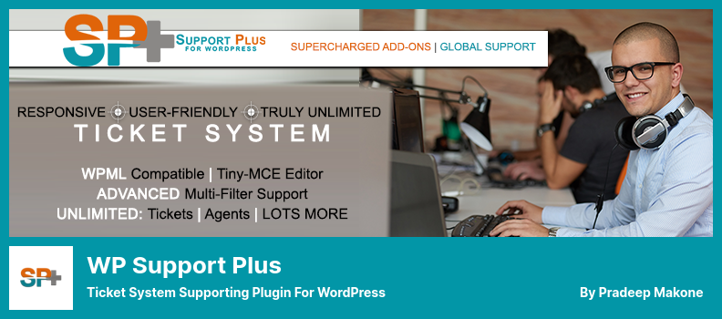 WP Support Plus Plugin - Ticket System Supporting Plugin for WordPress