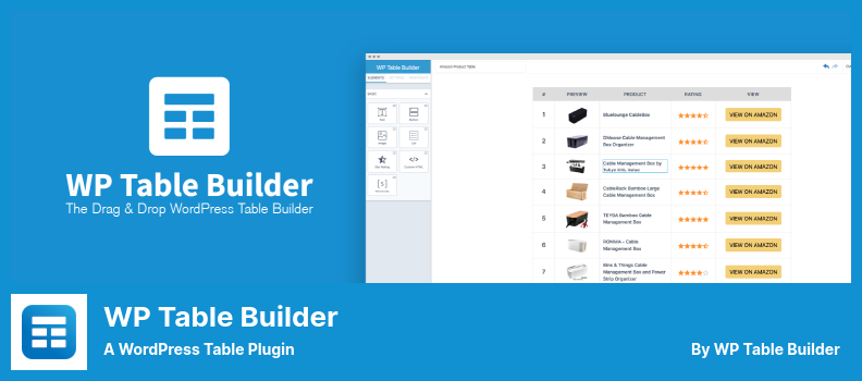 WP Table Builder Plugin - a WordPress Table Plugin