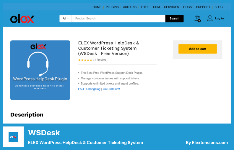 WSDesk Plugin - ELEX WordPress HelpDesk & Customer Ticketing System