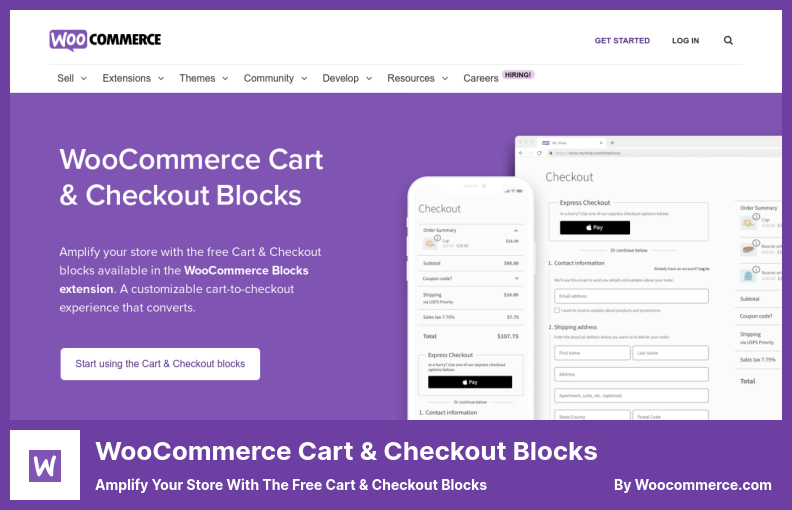 WooCommerce Cart & Checkout Blocks Plugin - Amplify Your Store With The Free Cart & Checkout Blocks