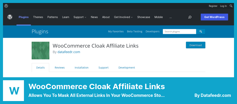 WooCommerce Cloak Affiliate Links Plugin - Allows You to Mask All External Links in Your WooCommerce Store