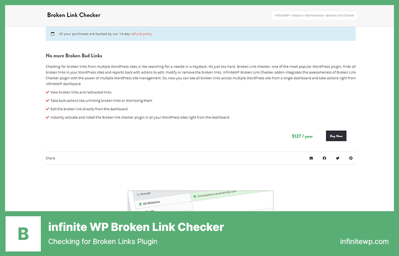 Infinite Broken Link Checker Plugin - Checking for Broken Links Plugin