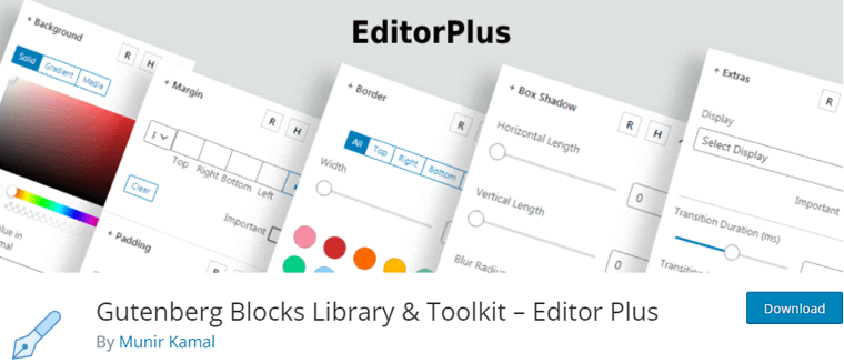 Editor Plus Gutenberg Library and Toolkit