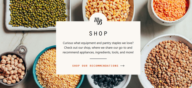 food blog online store