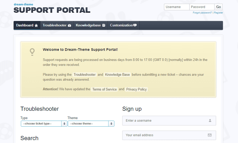 The7 Support Portal