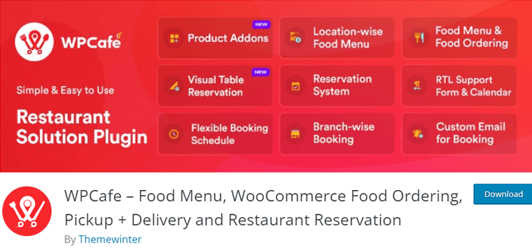 WPCafe - Best WordPress Plugins for Restaurants