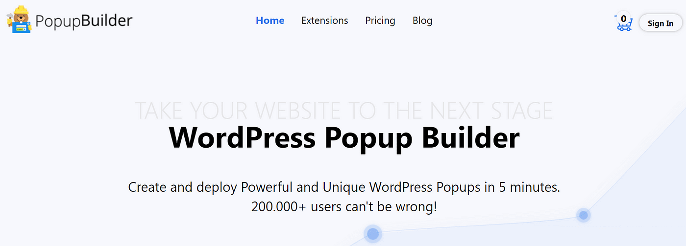 WordPress Popup Builder plugin. 