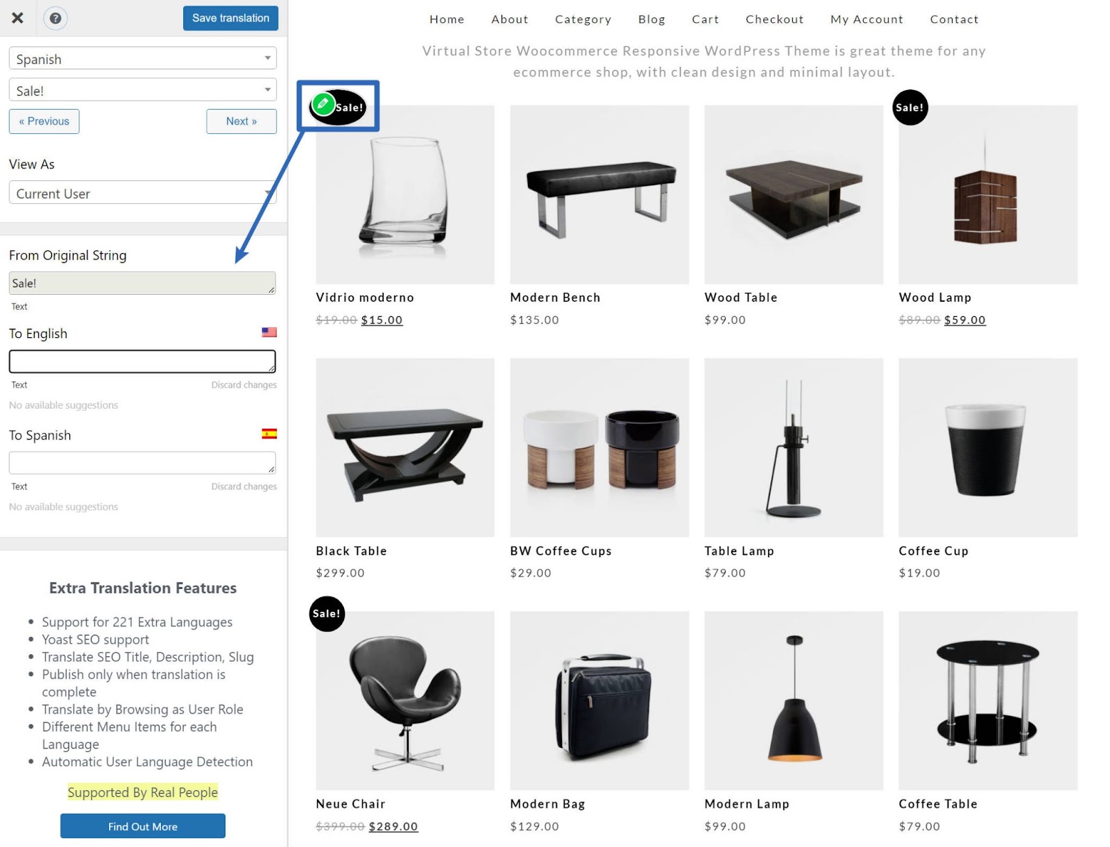 How to Translate WooCommerce Store Listing Pages