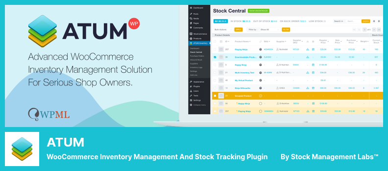 ATUM Plugin - WooCommerce Inventory Management and Stock Tracking Plugin