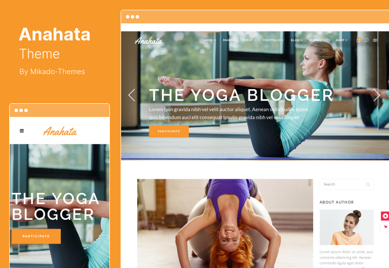 Anahata Theme - Yoga, Fitness and Lifestyle WordPress Theme