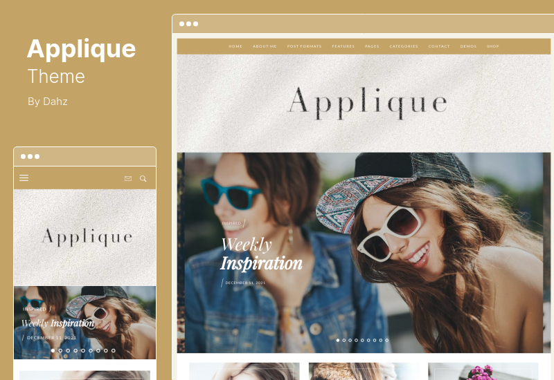 Applique Theme - Fashion Blog WordPress Theme