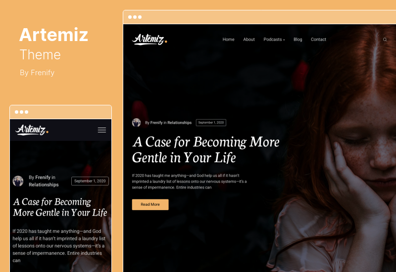 Artemiz Theme - Blog  Podcast WordPress Theme