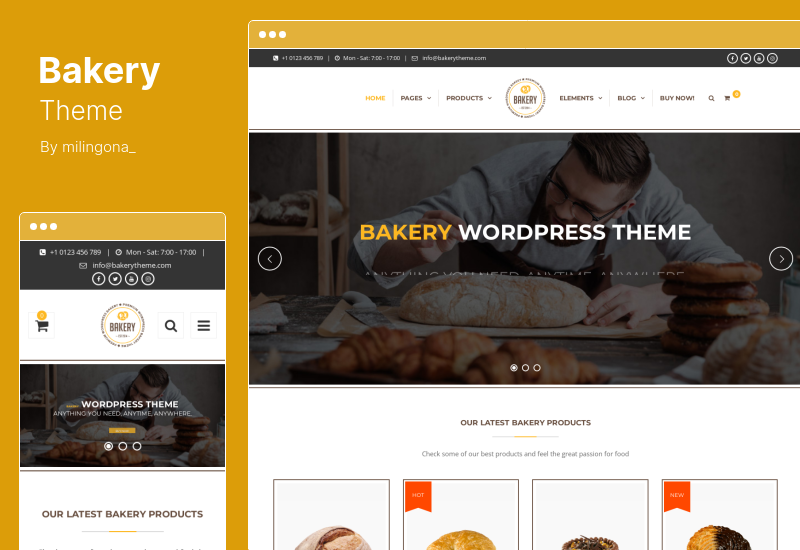 Bakery Theme - Cake & Food WordPress Theme