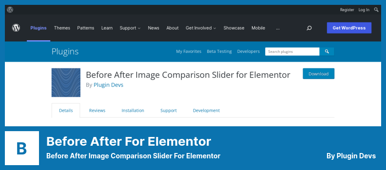 Before After for Elementor Plugin - Before After Image Comparison Slider for Elementor