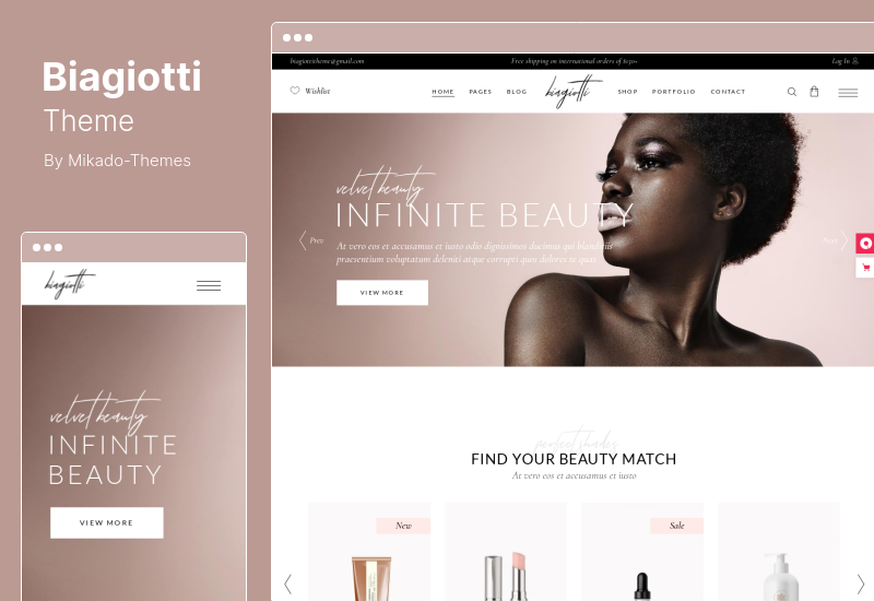 Biagiotti Theme - Beauty Cosmetics Shop WordPress Theme