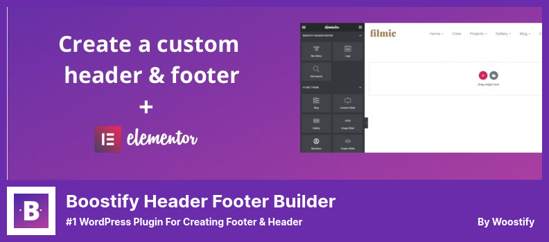 Boostify Header Footer Builder Plugin - #1 WordPress Plugin for Creating Footer & Header