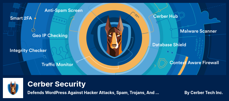 Cerber Security Plugin - Defends WordPress Against Hacker Attacks, Spam, Trojans, and Malware