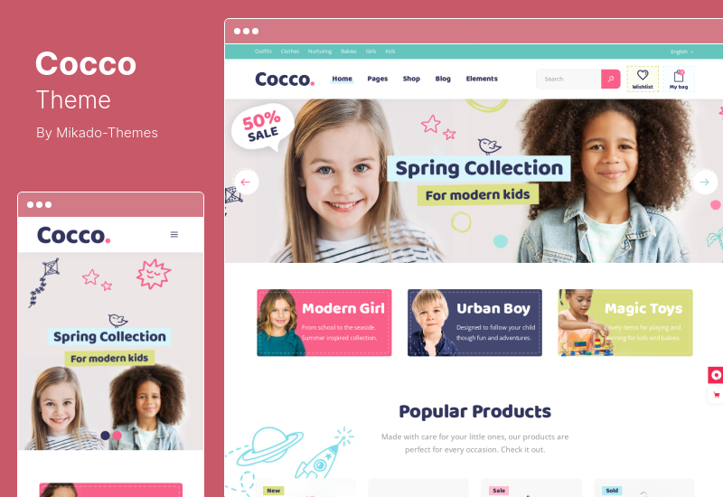 Cocco Theme - Kids Store and Baby Shop WooCommerce Theme