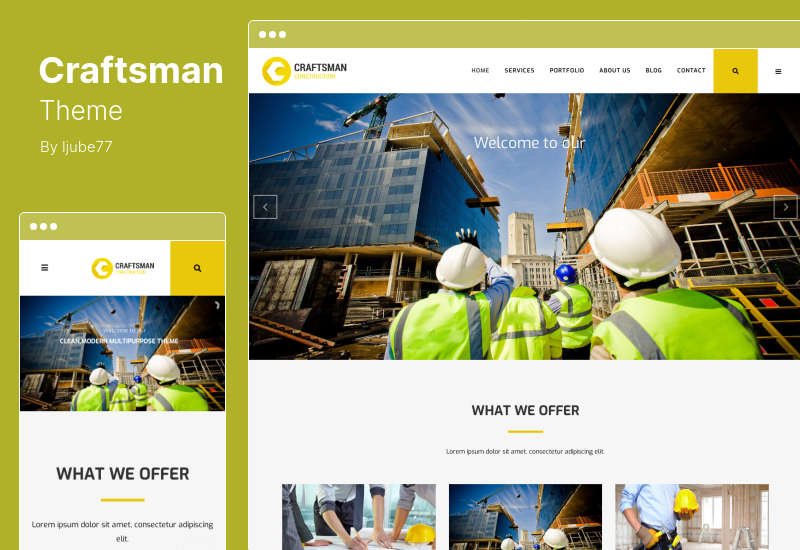 Craftsman Theme - Construction Multipurpose WordPress Theme
