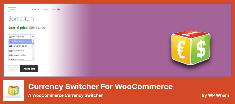 Currency Switcher for WooCommerce Plugin - a WooCommerce Currency Switcher