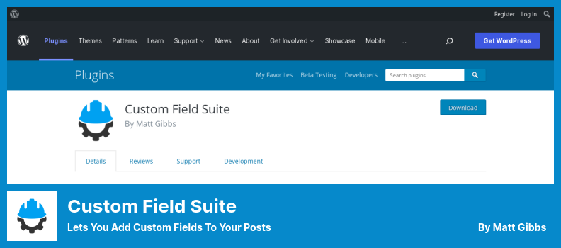 Custom Field Suite Plugin - Lets You Add Custom Fields to Your Posts
