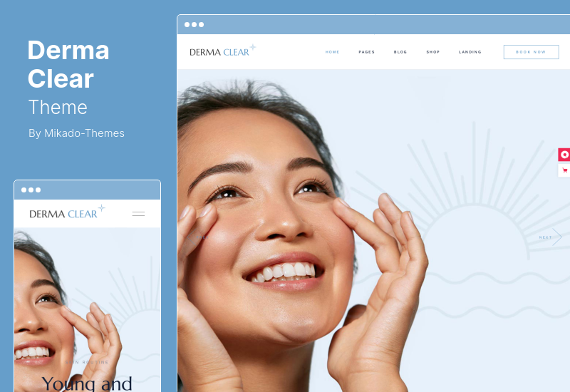 Derma Clear Theme - Beauty Cosmetics & Skincare  WordPress Theme