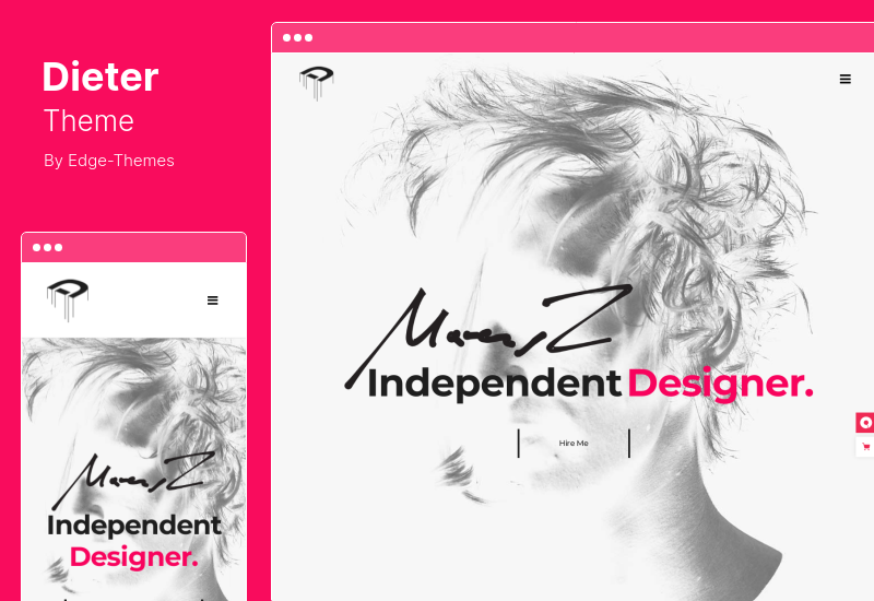 Dieter Theme - Authentic Artist & Creative Design Agency WordPress Theme