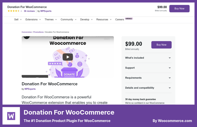 Donation For WooCommerce Plugin - The #1 Donation Product Plugin for WooCommerce