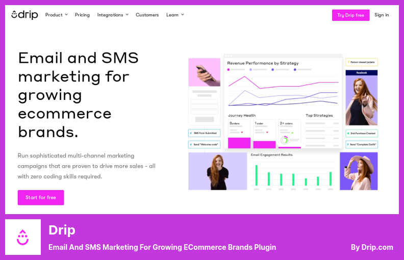 Drip Plugin - Email and SMS Marketing for Growing eCommerce Brands Plugin