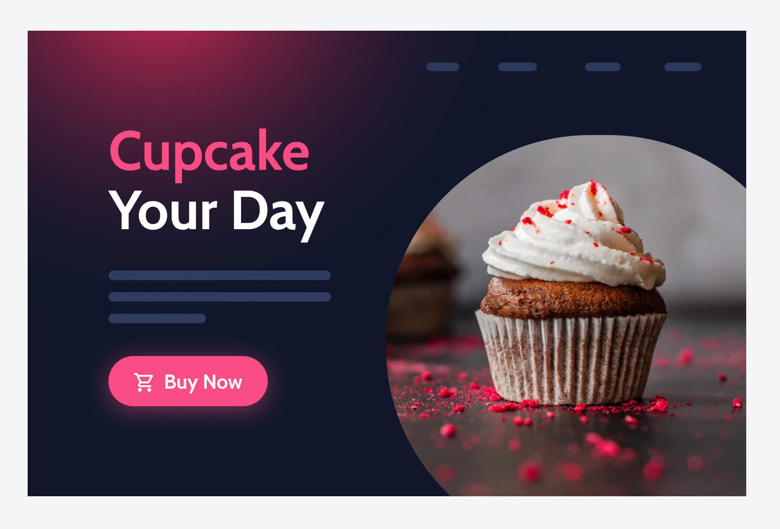 cupcake store homepage