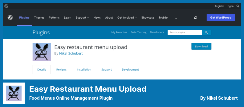Easy Restaurant Menu Upload Plugin - Food Menus Online Management Plugin